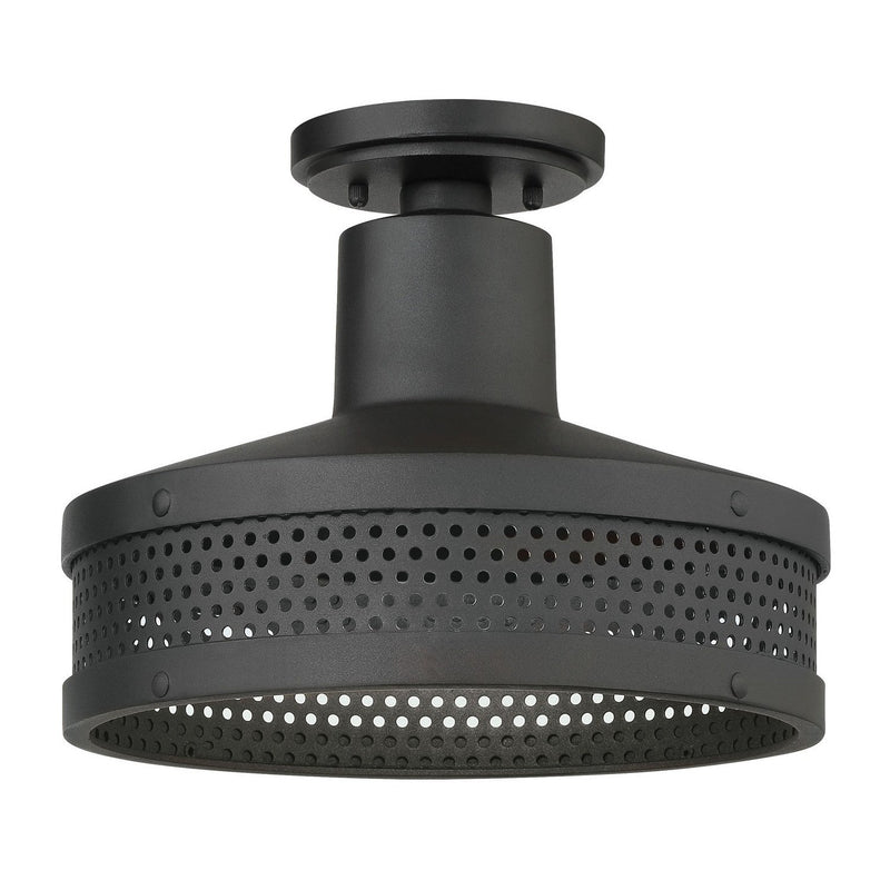 Minka-Lavery - 73312-66 - One Light Outdoor Flush Mount - Abalone Point - Coal