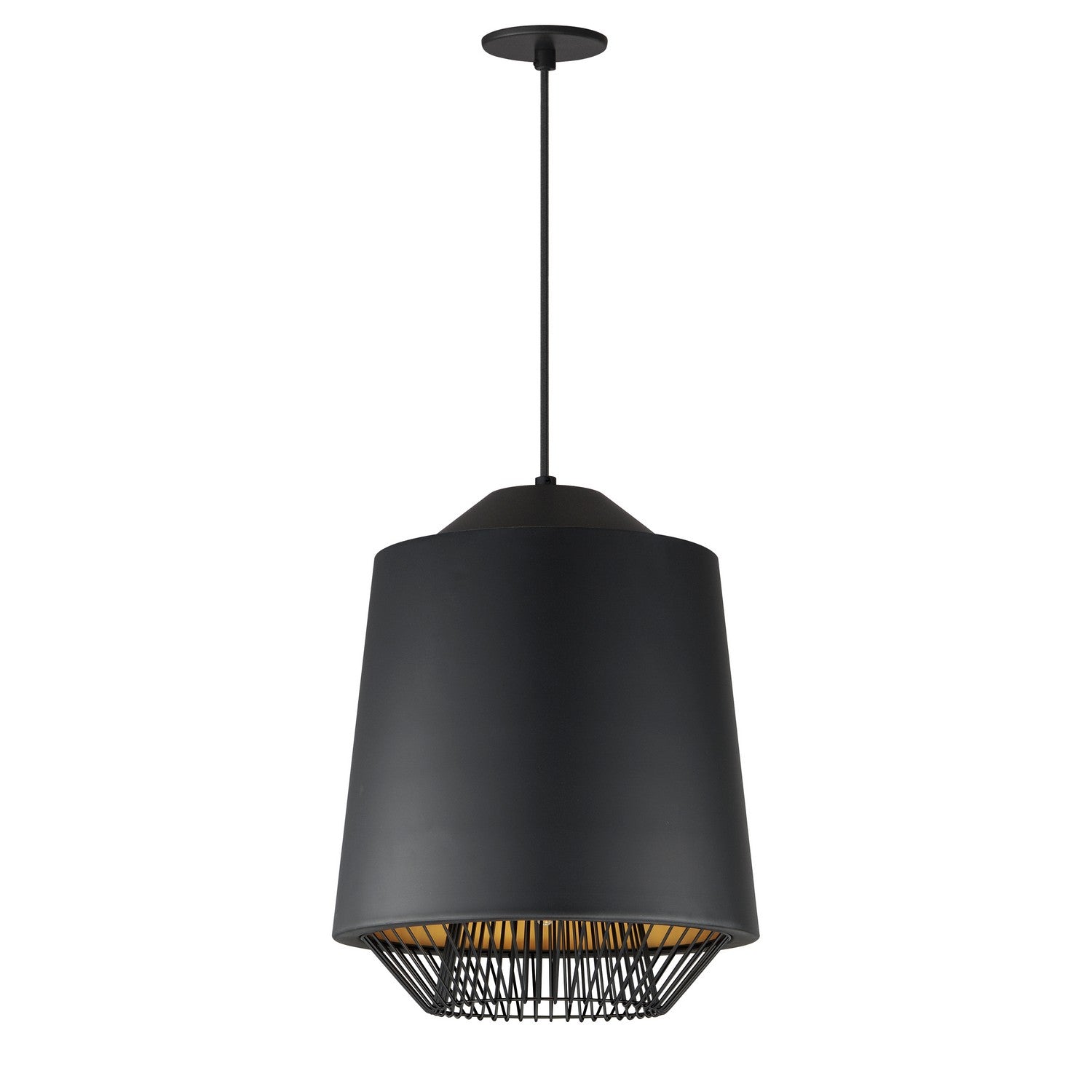 ET2 - E11392-BKGLD - LED Pendant - Phoenix - Black / Gold