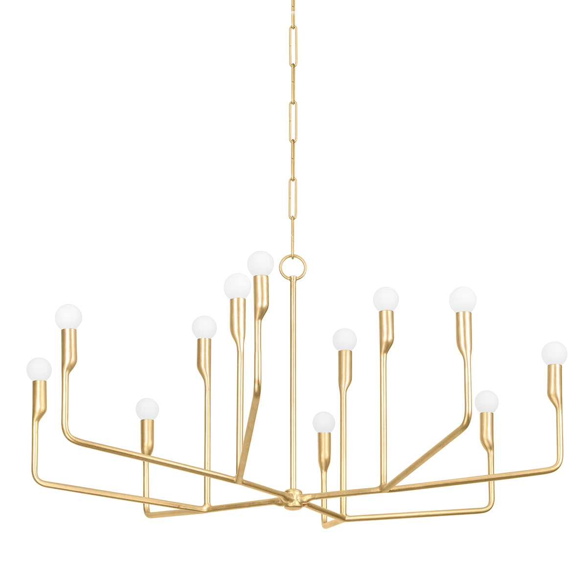 Troy Lighting - F9242-VGL - 12 Light Chandelier - Norman - Vintage Gold Leaf
