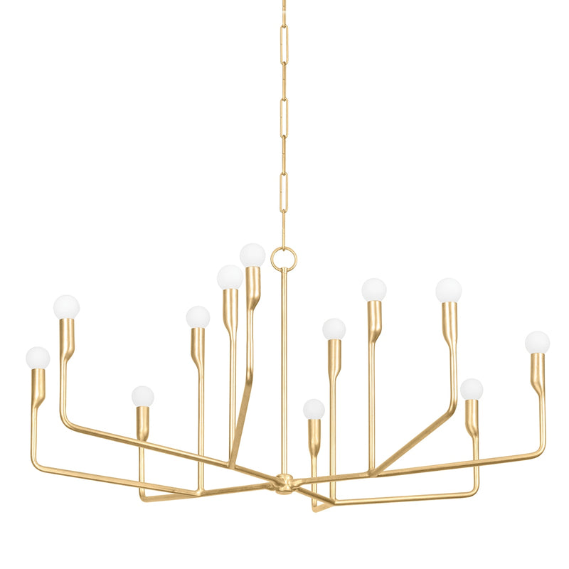 Troy Lighting - F9242-VGL - 12 Light Chandelier - Norman - Vintage Gold Leaf