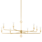 Troy Lighting - F9542-VGL - Eight Light Chandelier - Orson - Vintage Gold Leaf