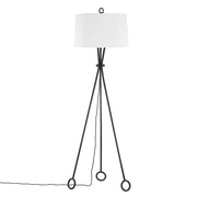 Troy Lighting - PFL2068-FOR - One Light Floor Lamp - Santa Monica - Forged Iron