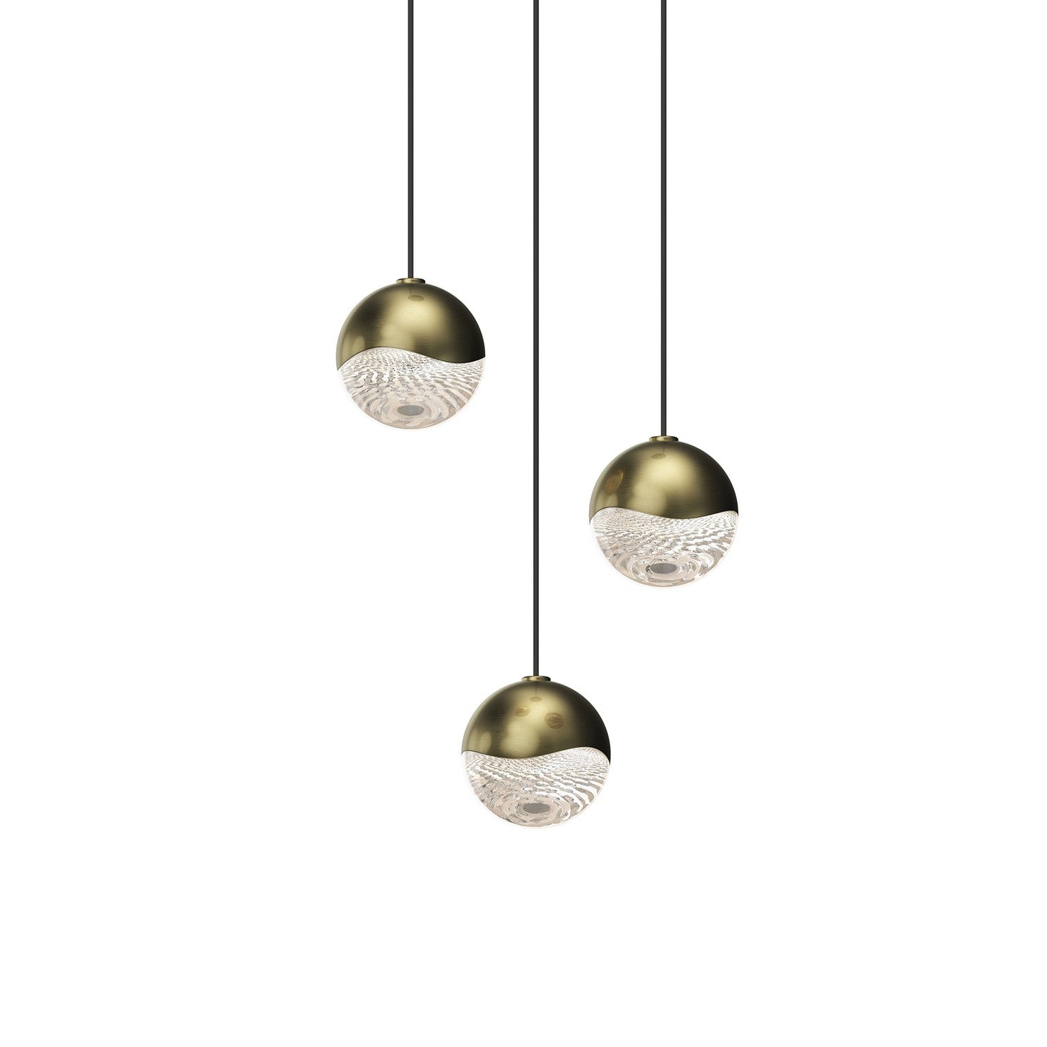 Sonneman - 2914.14-SML - LED Pendant - Grapes - Brass