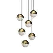 Sonneman - 2915.14-LRG - LED Pendant - Grapes - Brass