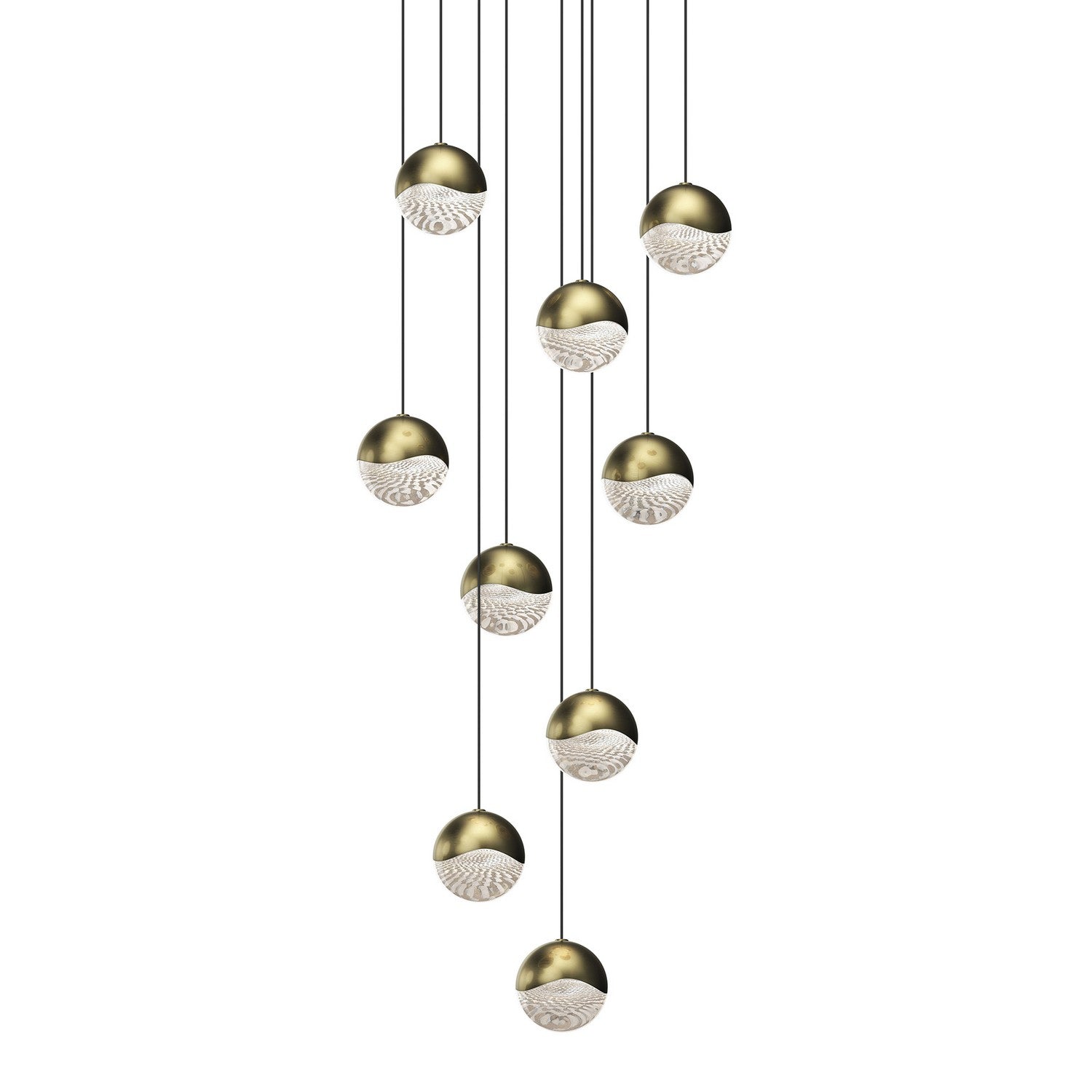 Sonneman - 2916.14-MED - LED Pendant - Grapes - Brass