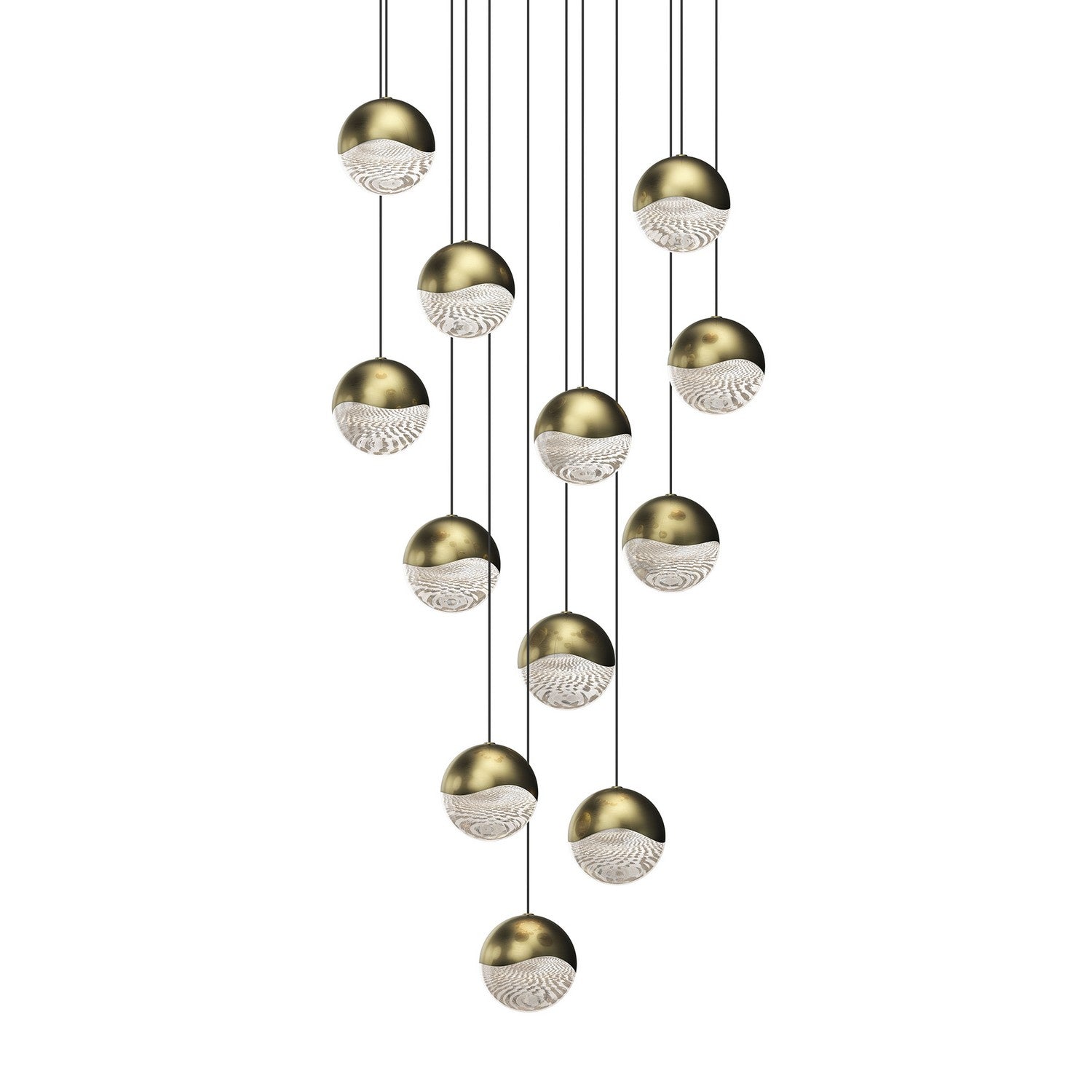 Sonneman - 2917.14-LRG - LED Pendant - Grapes - Brass