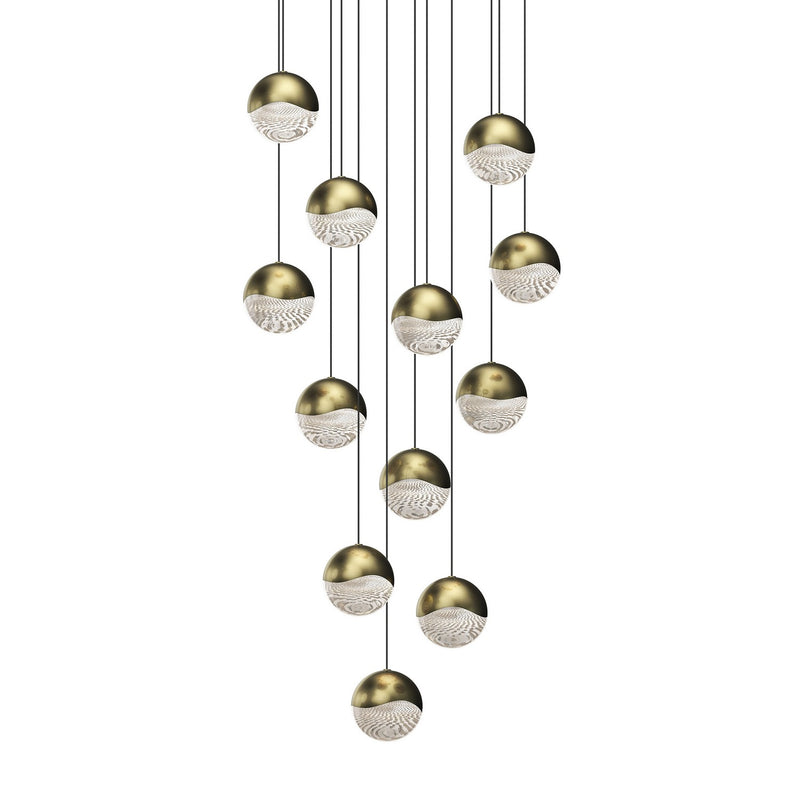 Sonneman - 2917.14-LRG - LED Pendant - Grapes - Brass