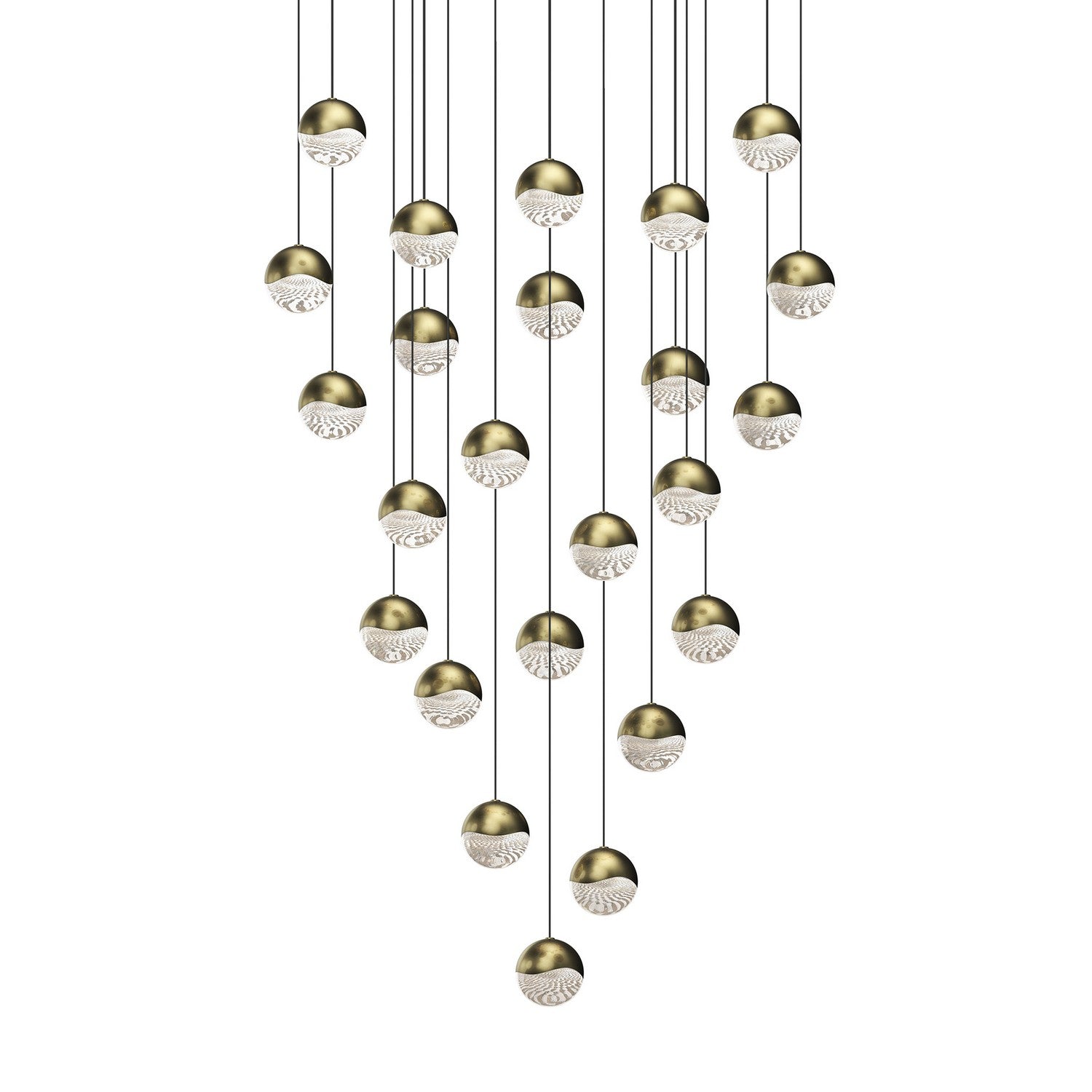 Sonneman - 2918.14-MED - LED Pendant - Grapes - Brass