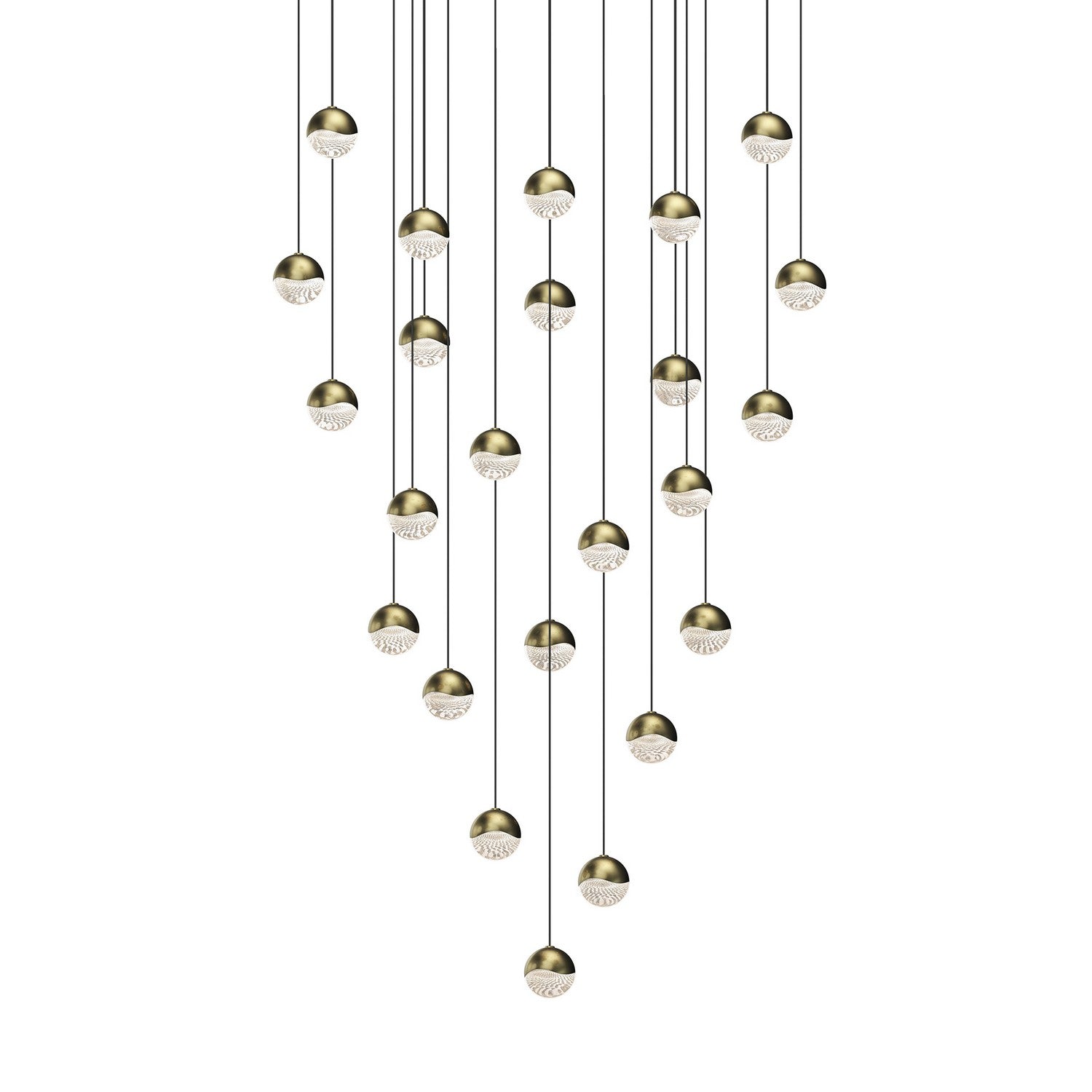 Sonneman - 2918.14-SML - LED Pendant - Grapes - Brass