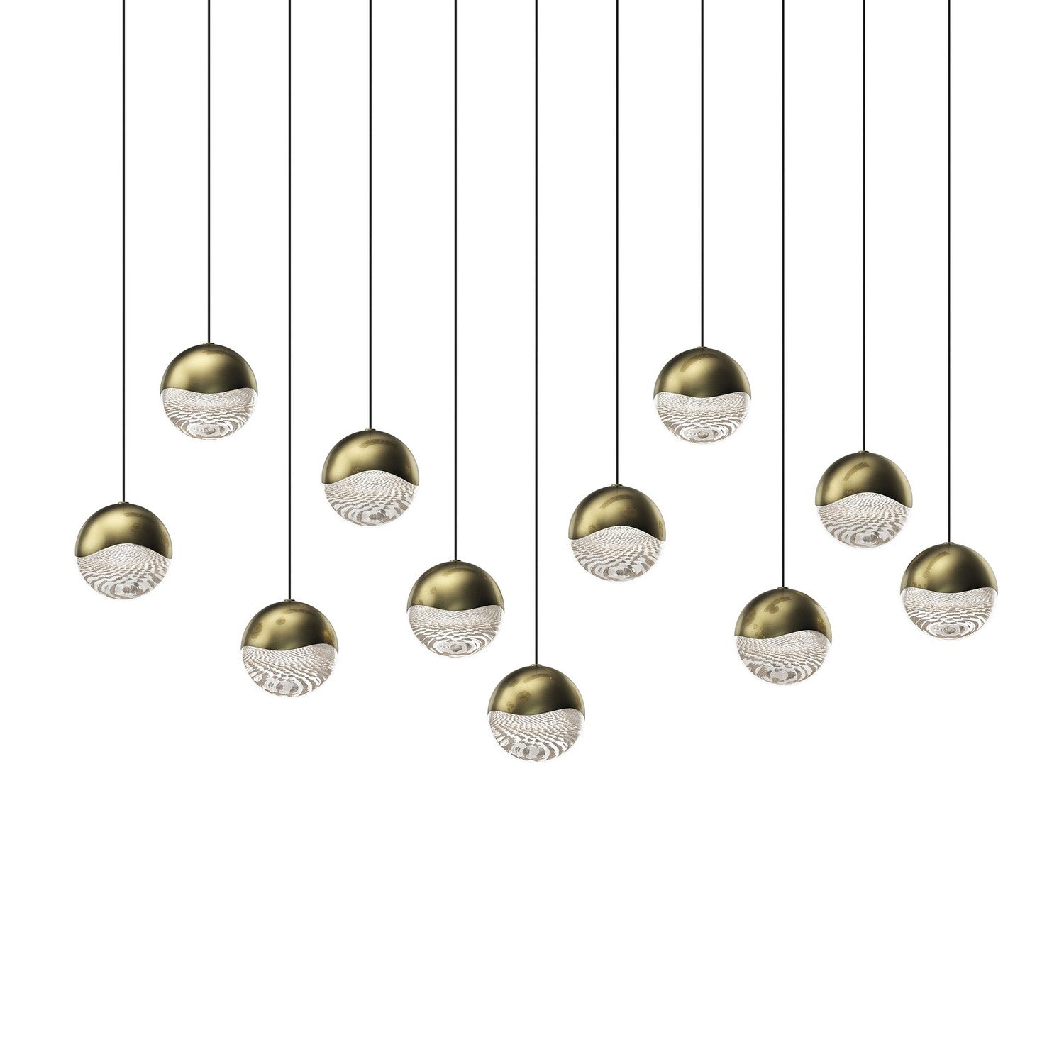 Sonneman - 2922.14-LRG - LED Pendant - Grapes - Brass