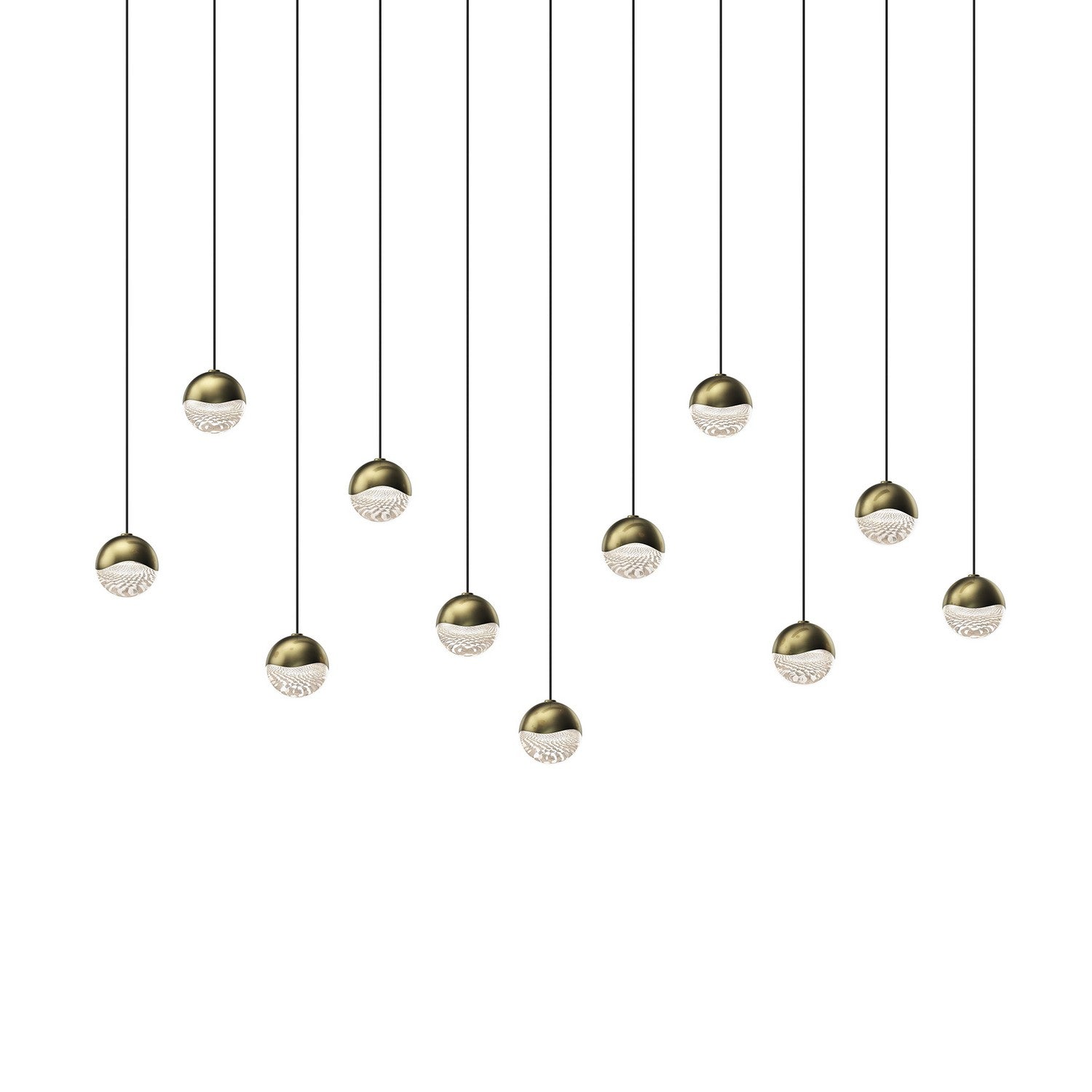 Sonneman - 2922.14-SML - LED Pendant - Grapes - Brass
