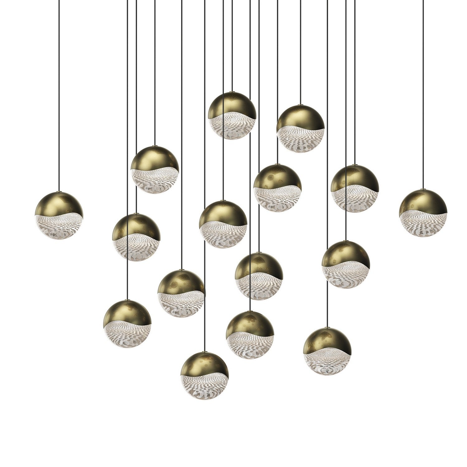 Sonneman - 2923.14-LRG - LED Pendant - Grapes - Brass