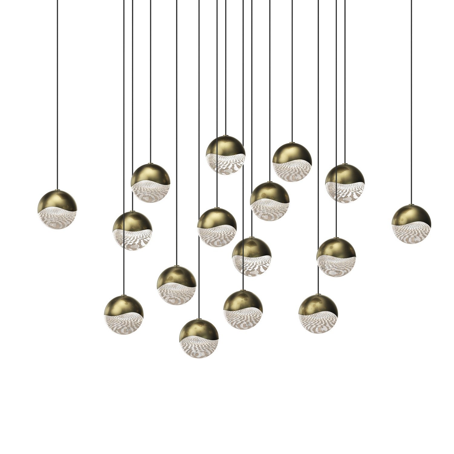 Sonneman - 2923.14-MED - LED Pendant - Grapes - Brass
