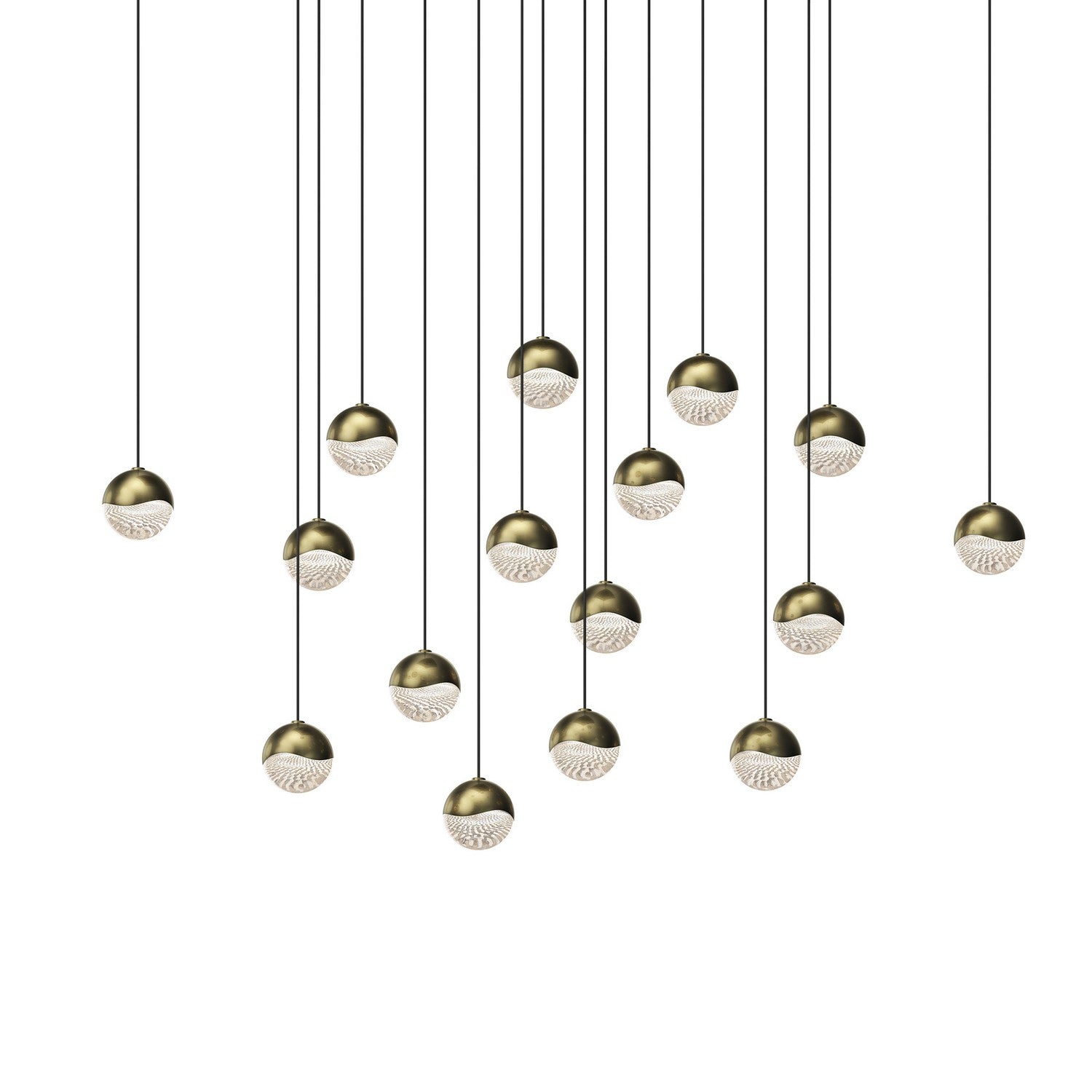 Sonneman - 2923.14-SML - LED Pendant - Grapes - Brass