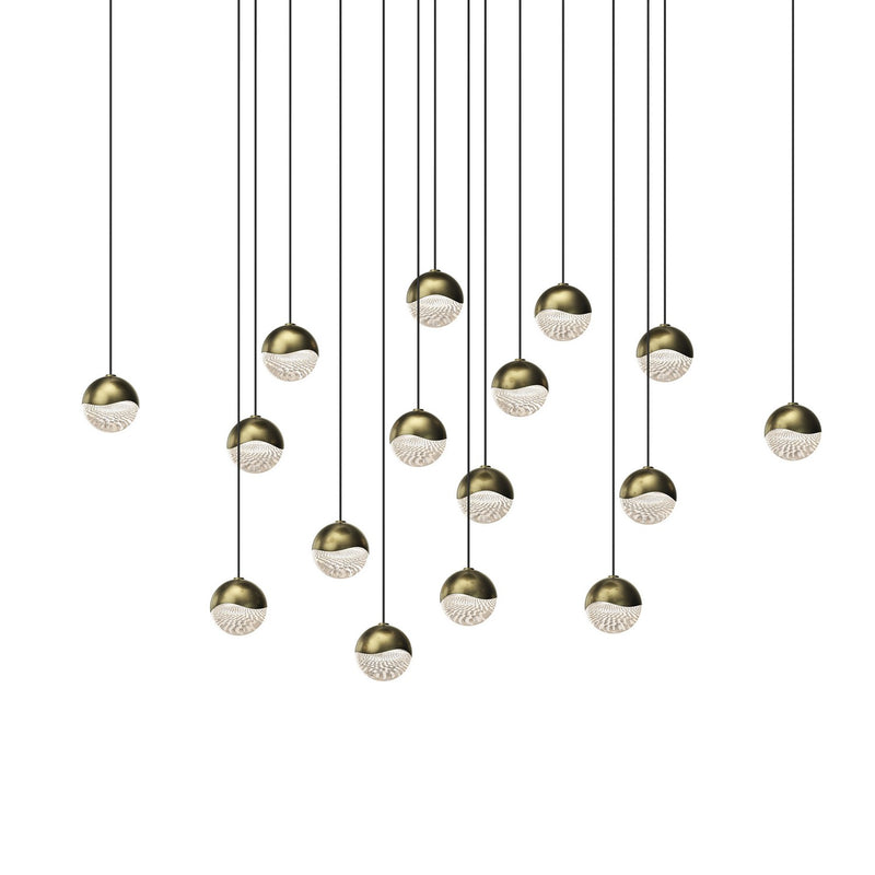 Sonneman - 2923.14-SML - LED Pendant - Grapes - Brass