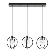 AFX Lighting - JAMP12MBBKLNR3 - Three Light Pendant - Jamie - Black