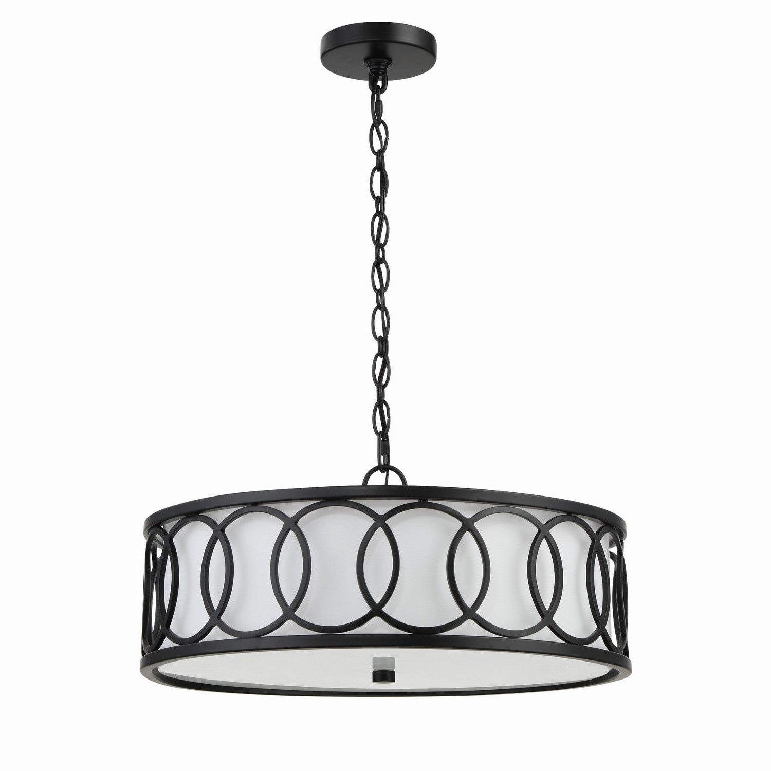 Crystorama - 287-MK - Six Light Chandelier - Graham - Matte Black