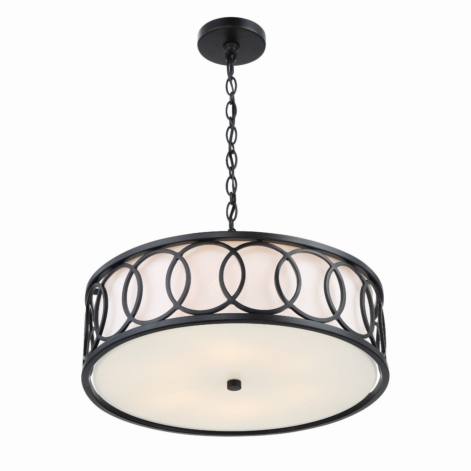 Crystorama - 287-MK - Six Light Chandelier - Graham - Matte Black