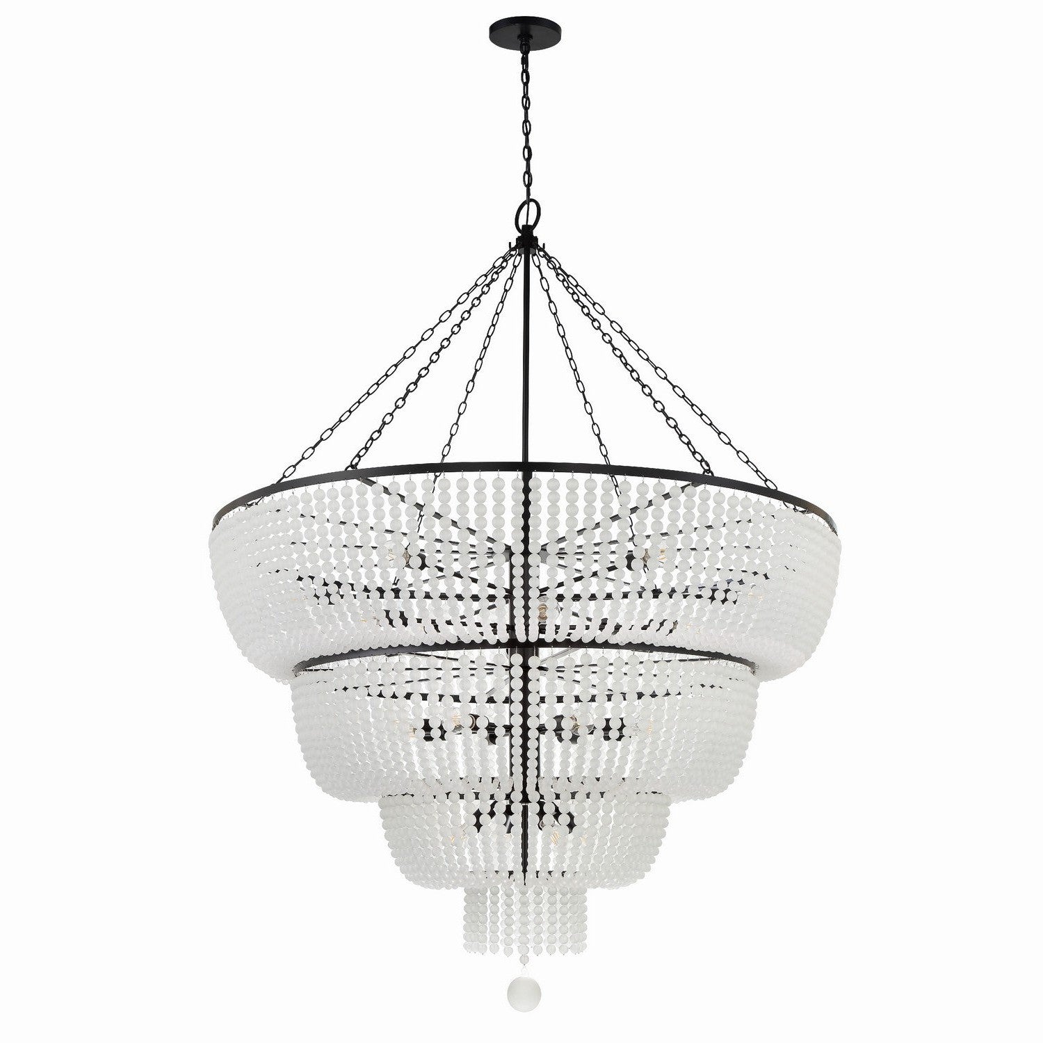 Crystorama - 618-MK - 24 Light Chandelier - Rylee - Matte Black
