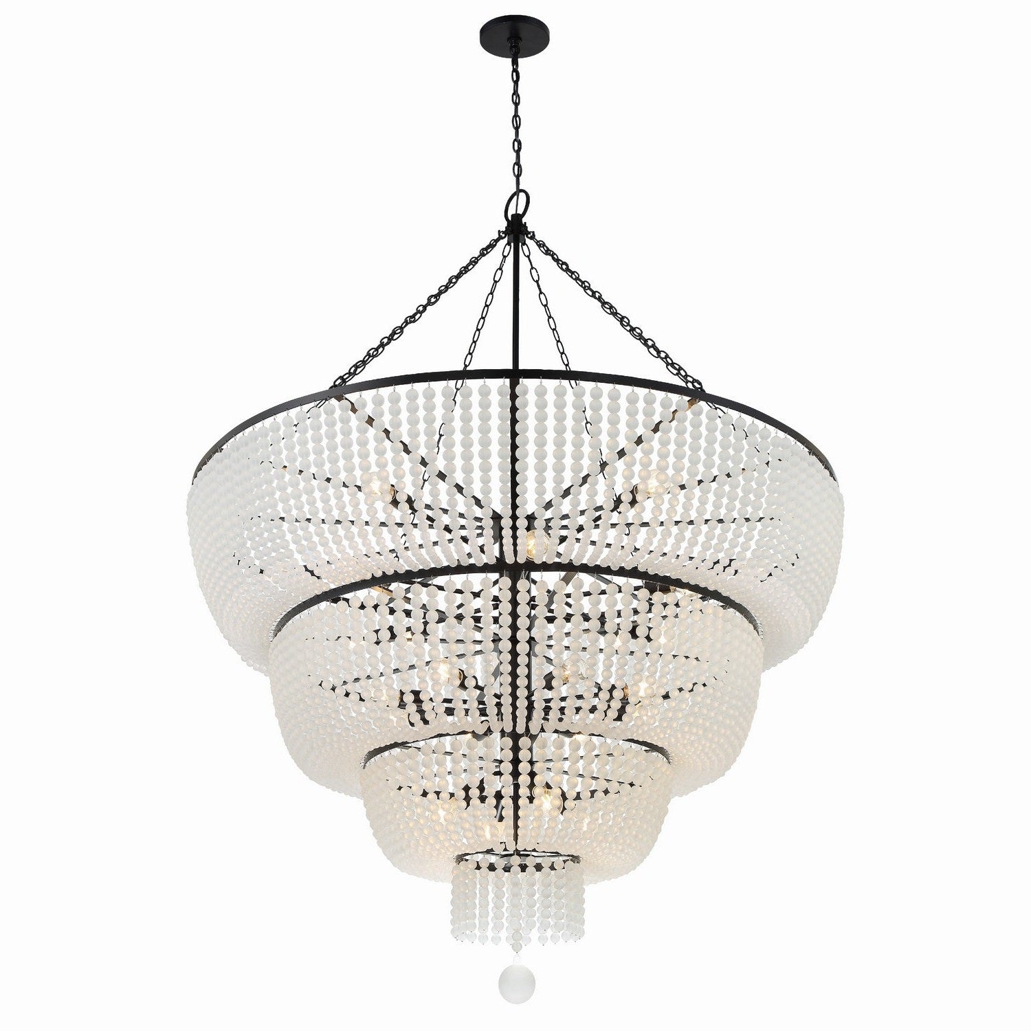 Crystorama - 618-MK - 24 Light Chandelier - Rylee - Matte Black