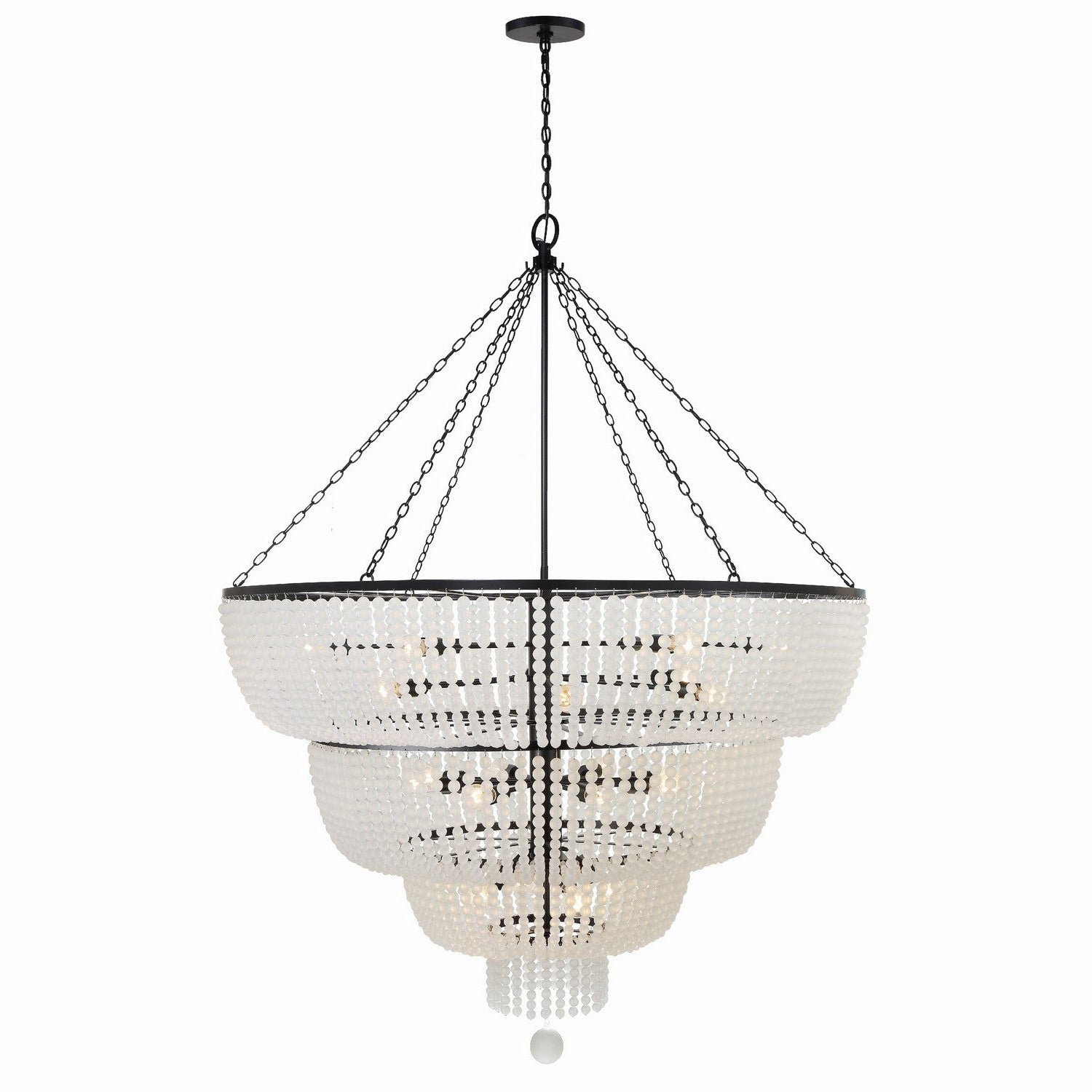 Crystorama - 618-MK - 24 Light Chandelier - Rylee - Matte Black