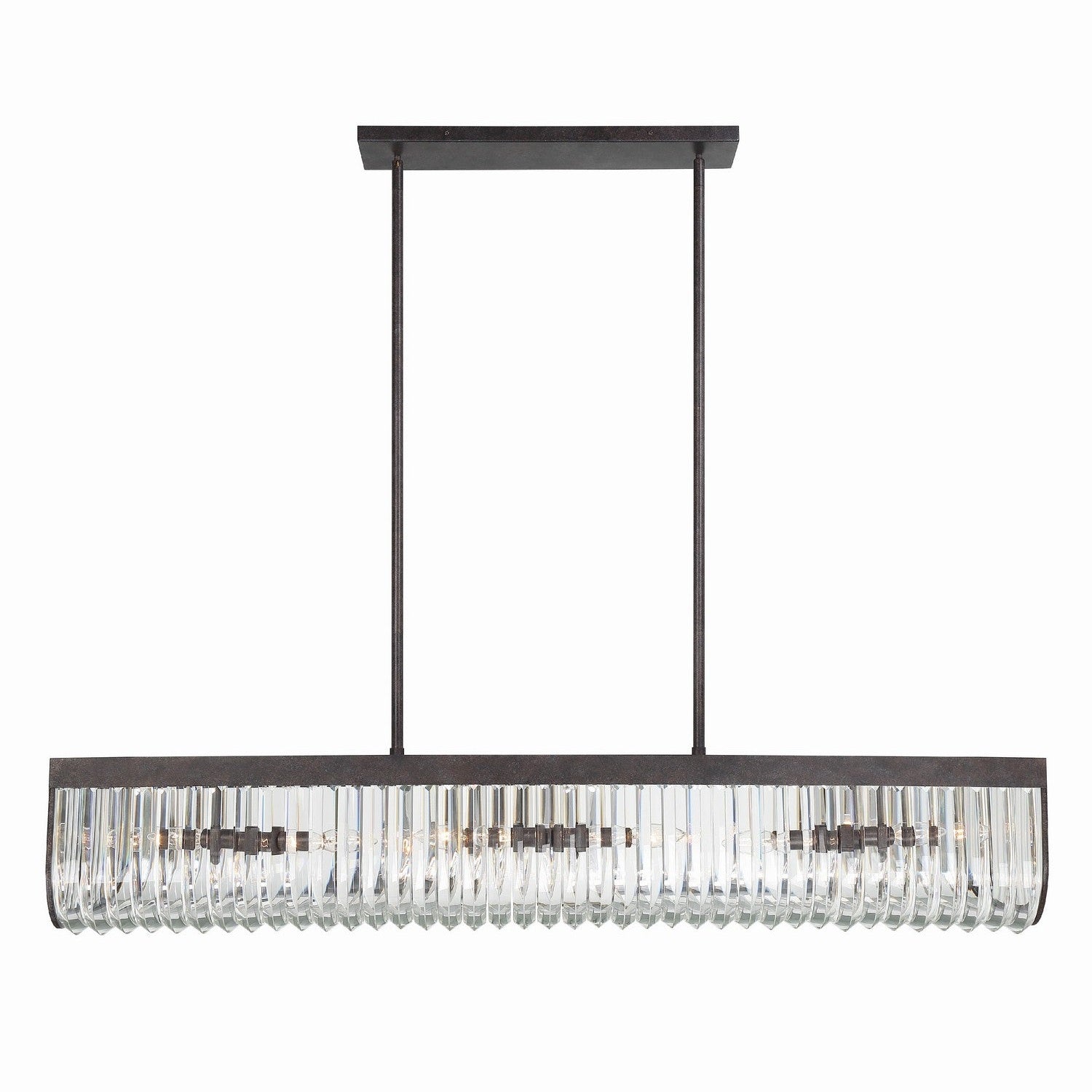 Crystorama - ALI-B2007-CZ - Six Light Chandelier - Alister - Charcoal Bronze