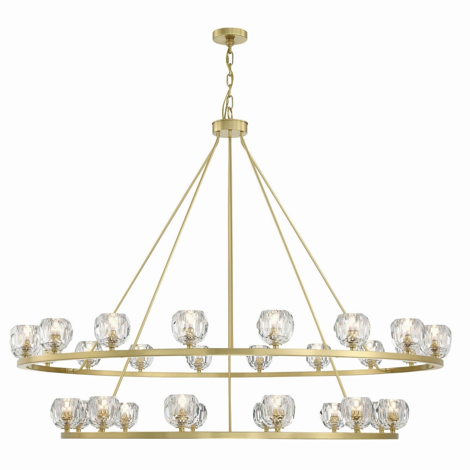 Crystorama - ARA-10269-SB - LED Chandelier - Aragon - Soft Brass