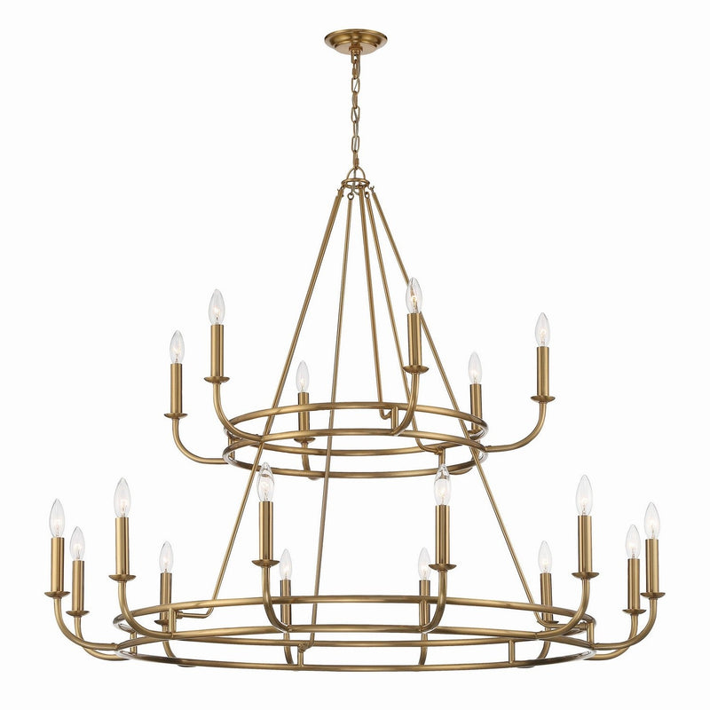 Crystorama - BAI-A2109-AG - 18 Light Chandelier - Bailey - Aged Brass