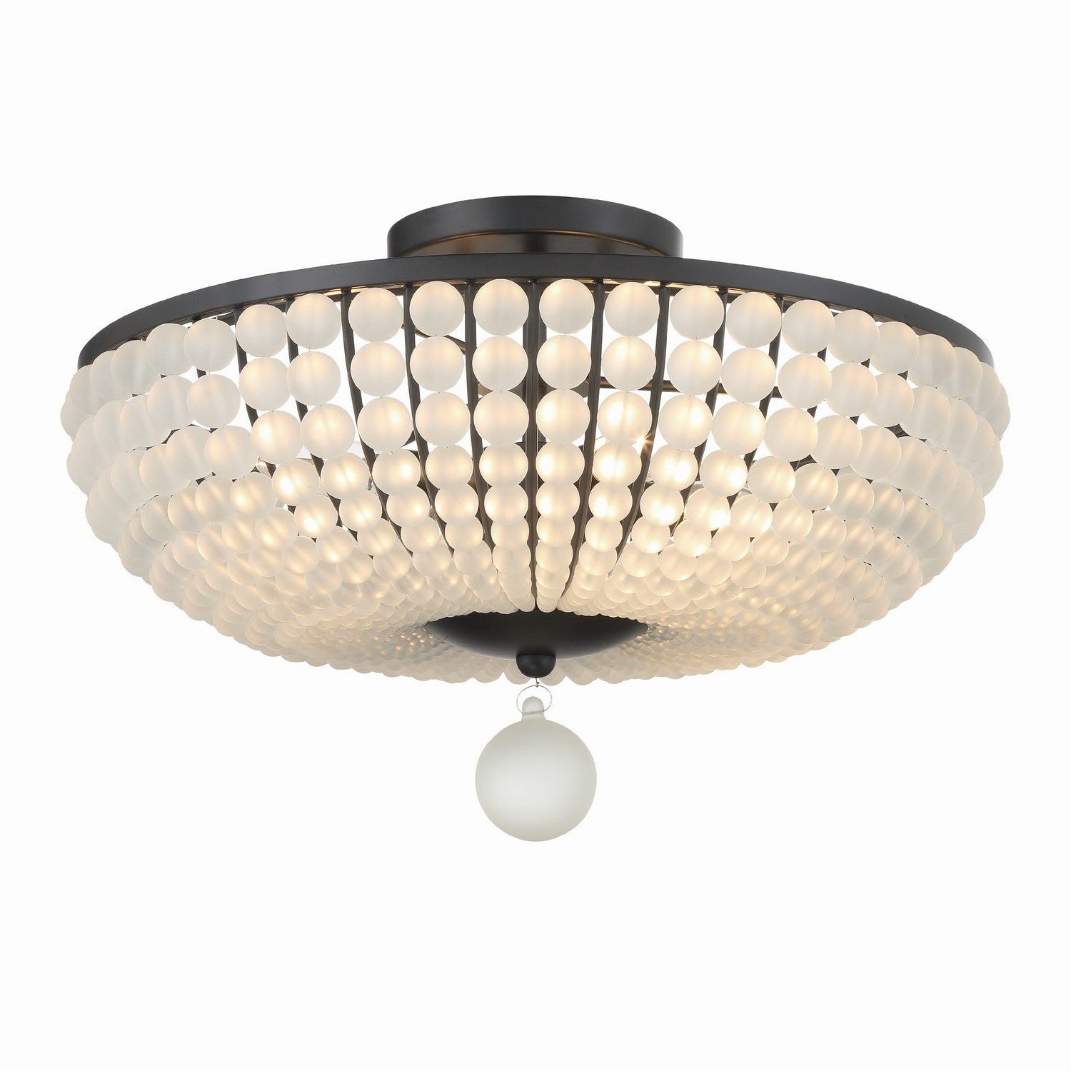 Crystorama - BLA-10665-MK - Four Light Semi Flush Mount - Bella - Matte Black