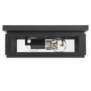 Crystorama - BYR-80100-MK - Two Light Outdoor Flush Mount - Byron - Matte Black