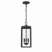Crystorama - BYR-80105-MK - Three Light Outdoor Pendant - Byron - Matte Black