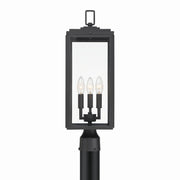 Crystorama - BYR-80109-MK - Three Light Outdoor Post Mount - Byron - Matte Black