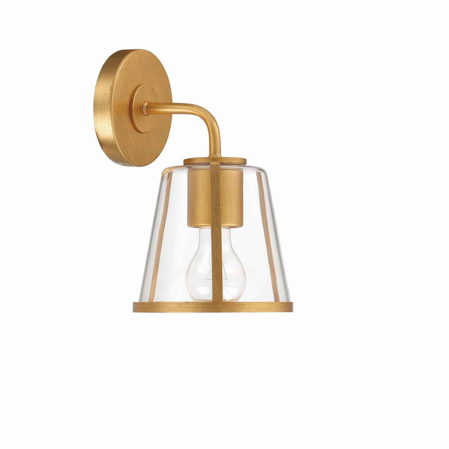 Crystorama - FUL-911-GA-CL - One Light Bath - Fulton - Antique Gold