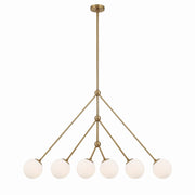 Crystorama - OMN-3006-AG - Six Light Chandelier - Omni - Aged Brass
