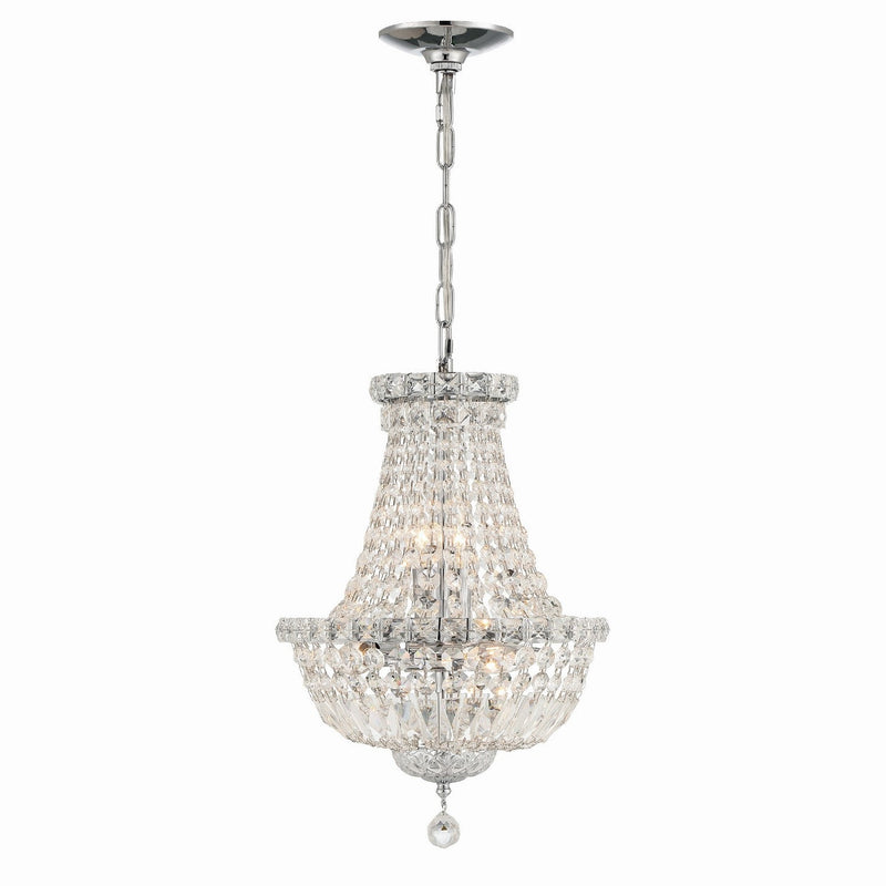 Crystorama - ROS-A1006-CH-CL-MWP - Five Light Mini Chandelier - Roslyn - Polished Chrome