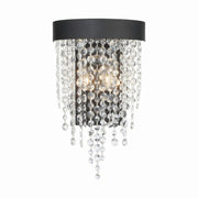Crystorama - WIN-612-BF-CL-MWP - Two Light Wall Sconce - Winham - Black Forged