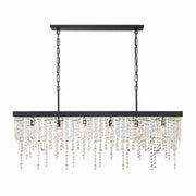 Crystorama - WIN-617-BF-CL-MWP - Six Light Chandelier - Winham - Black Forged
