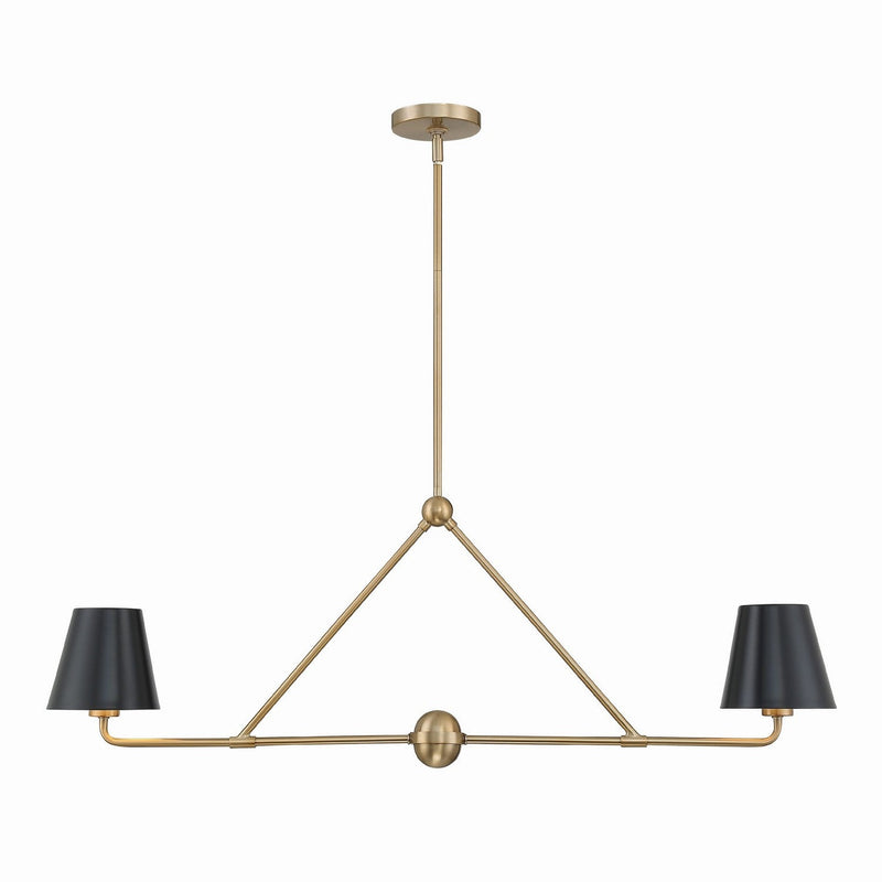 Crystorama - XAV-B9302-VG - Two Light Chandelier - Xavier - Vibrant Gold
