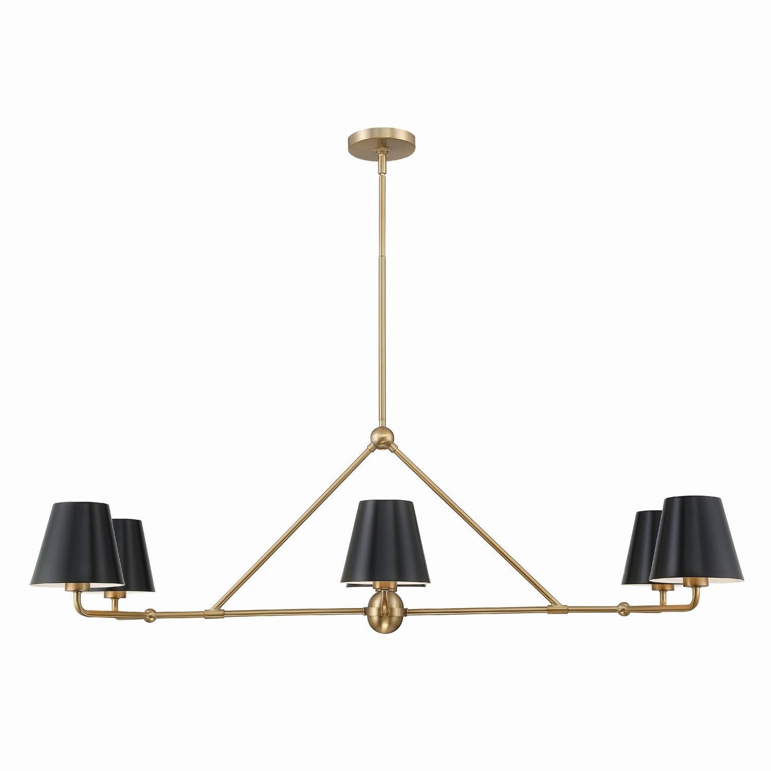 Crystorama - XAV-B9306-VG - Six Light Chandelier - Xavier - Vibrant Gold