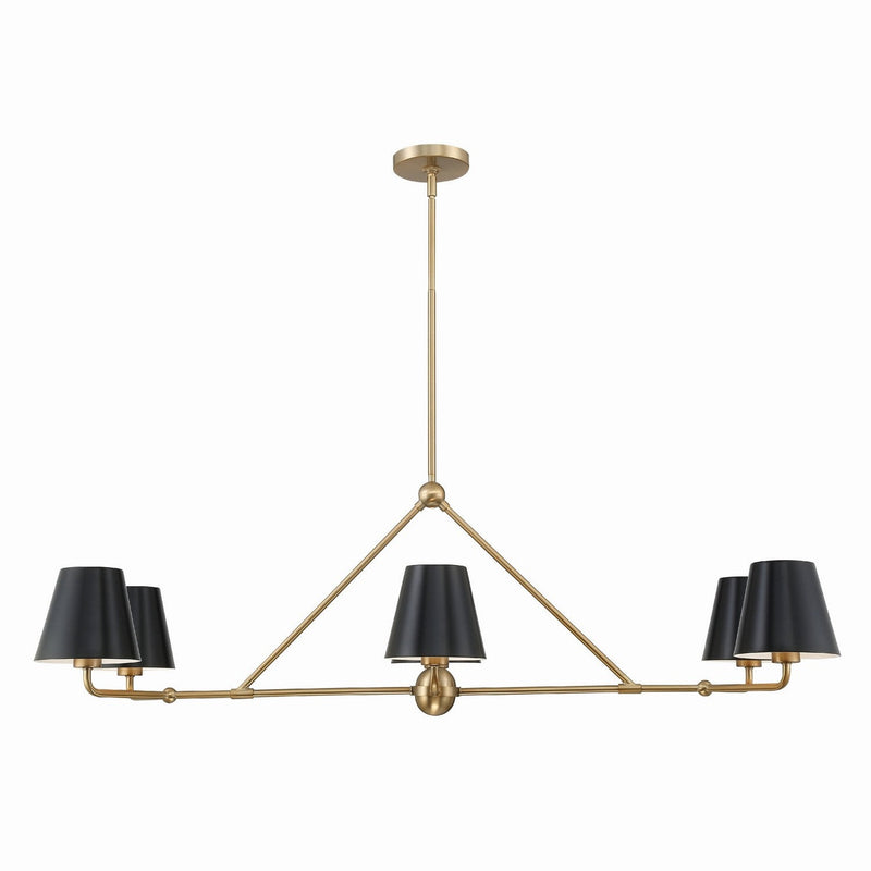 Crystorama - XAV-B9306-VG - Six Light Chandelier - Xavier - Vibrant Gold