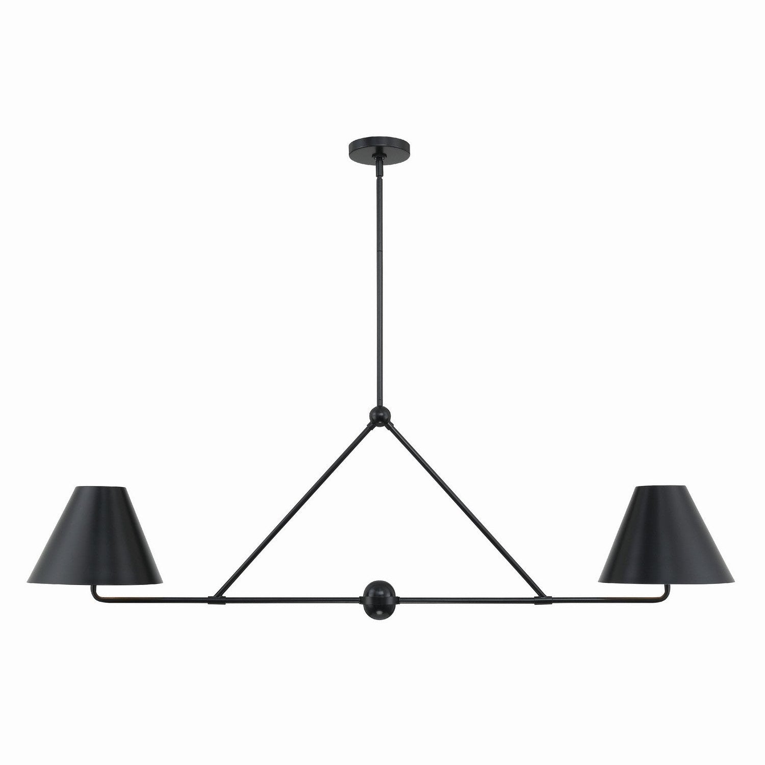 Crystorama - XAV-B9307-MK - Four Light Chandelier - Xavier - Matte Black