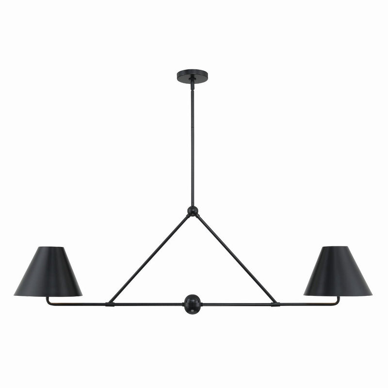 Crystorama - XAV-B9307-MK - Four Light Chandelier - Xavier - Matte Black