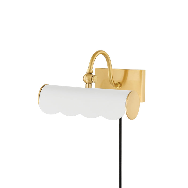 Mitzi - HL762101S-AGB/SWH - One Light Picture Light - Fifi - Aged Brass