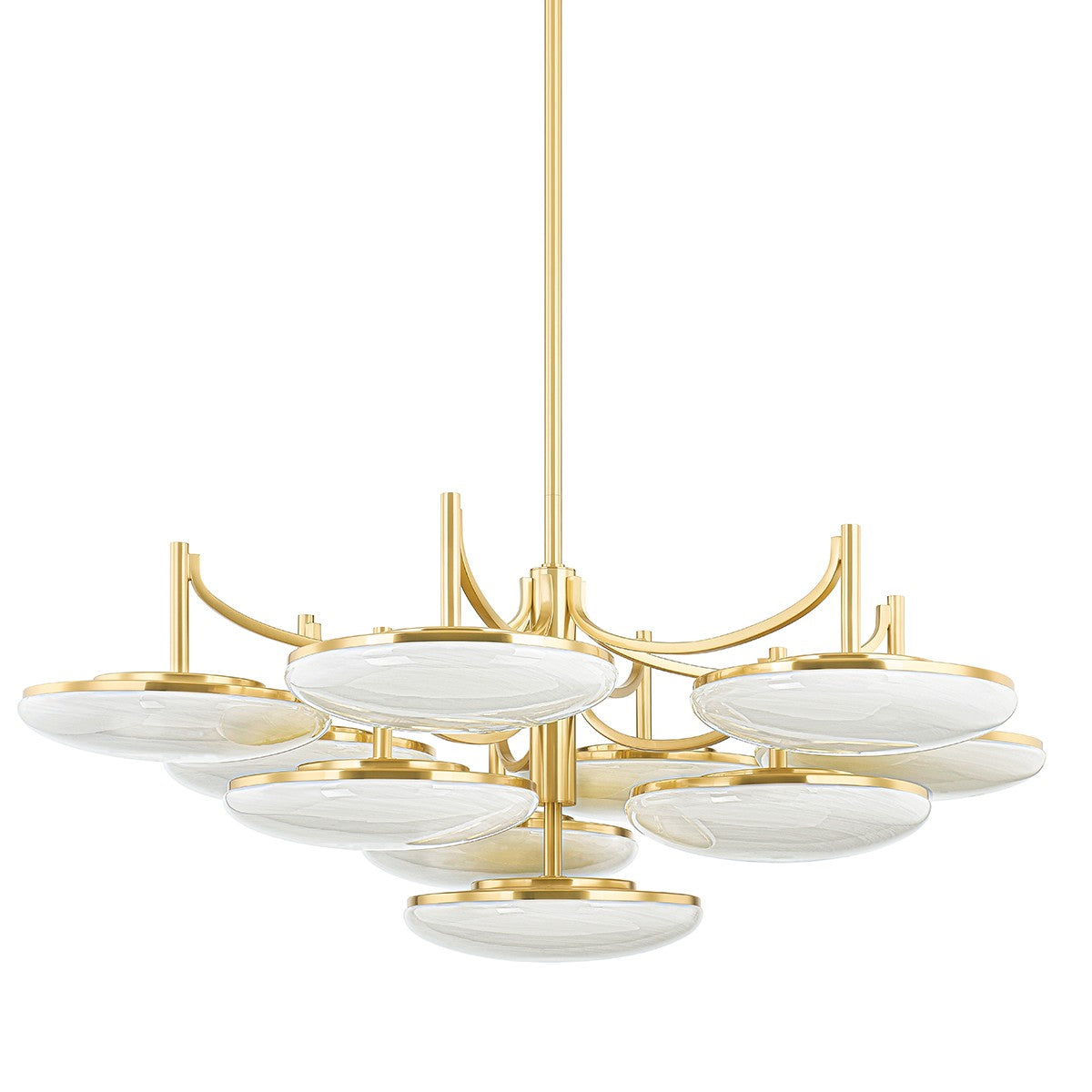 Hudson Valley - 2006-AGB - LED Chandelier - Bregman - Aged Brass