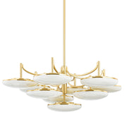 Hudson Valley - 2006-AGB - LED Chandelier - Bregman - Aged Brass