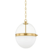 Hudson Valley - 3815-AGB - One Light Pendant - Donnell - Aged Brass