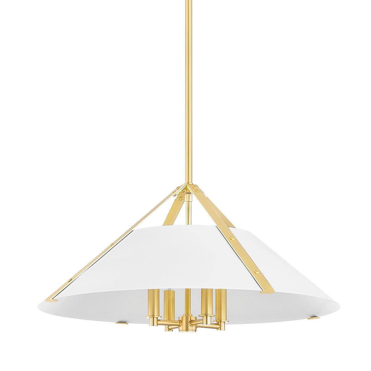 Hudson Valley - 6726-AGB/SWH - One Light Pendant - Raymond - Aged Brass/Soft White