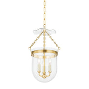Hudson Valley - MDS1601-AGB - Three Light Lantern - Rousham - Aged Brass