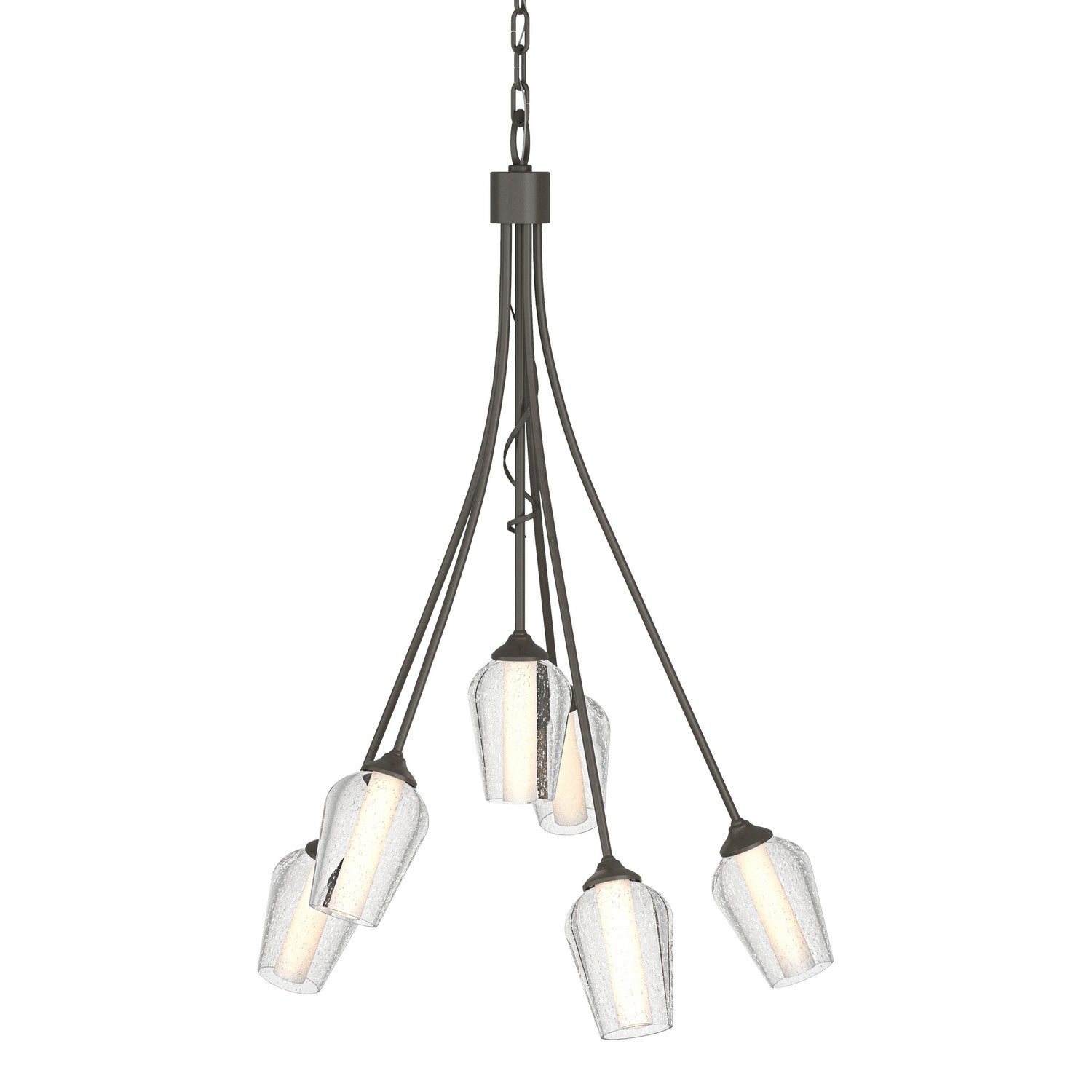 Hubbardton Forge - 103043-SKT-07-ZS0354 - Six Light Chandelier - Flora - Dark Smoke