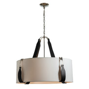 Hubbardton Forge - 104072-SKT-24-LK-SF2812 - Four Light Pendant - Saratoga - Polished Nickel